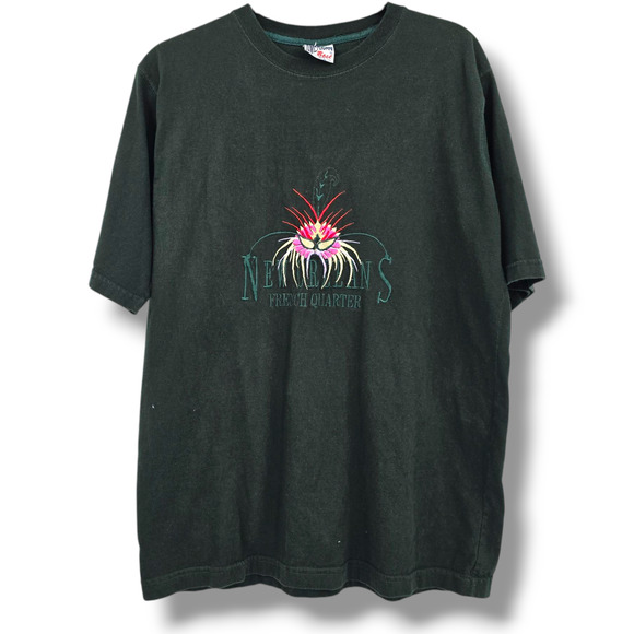 Vintage American Best Unisex New Orleans French Quarter Embroidered‎ T-Shirt - Picture 1 of 10